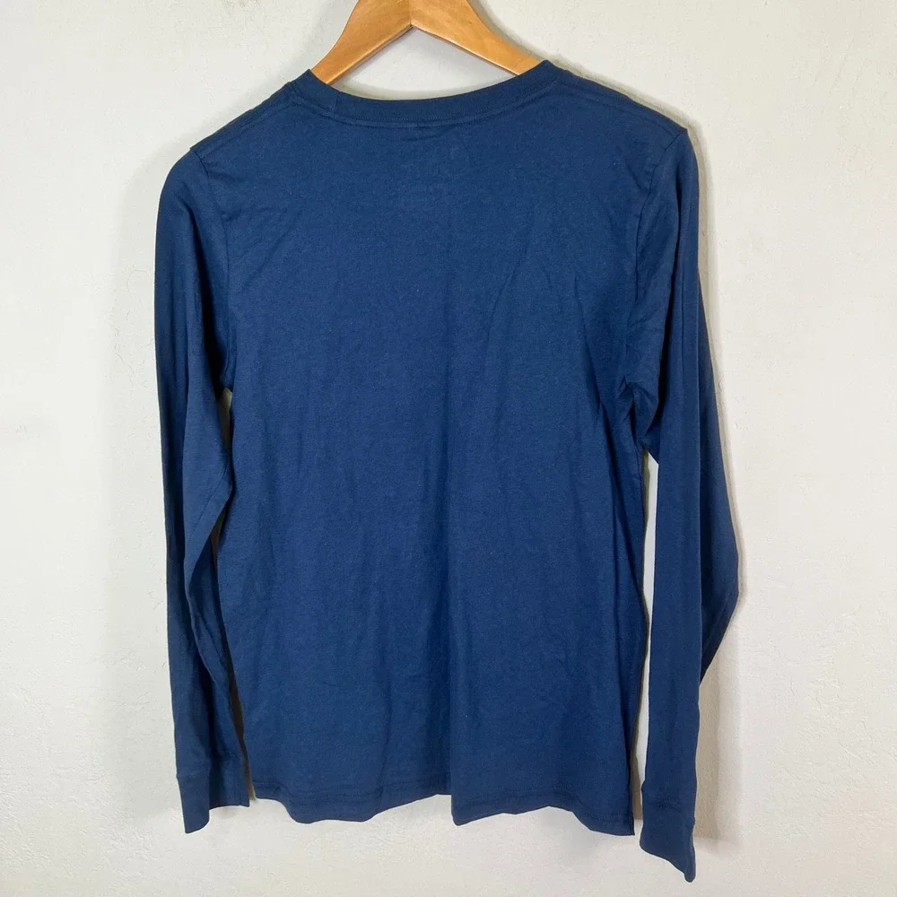 LA Clippers Nike Long Sleeve Graphic Tee Boys Size XL 18/20 Navy Blue Cotton New